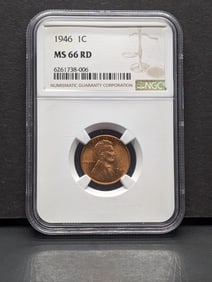 1946 NGC MS66 RD Lincoln Wheat Cent - Bright & Nice!!
