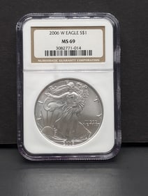 2006-W American Silver Eagle - NGC MS69