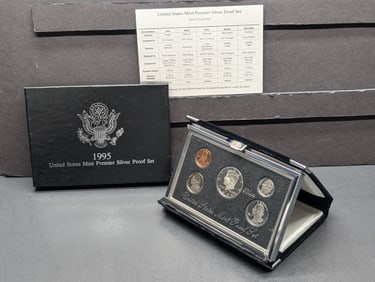 1995-S U.S. Mint Premier Silver Proof Set in OGP w/ COA