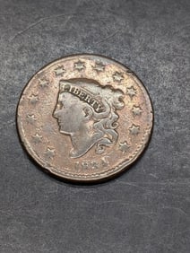 1834 Coronet Head Large Cent **FINE/VG**
