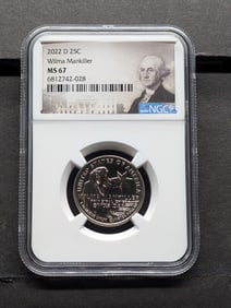 2022-D Wilma Mankiller Quarter - NGC MS67