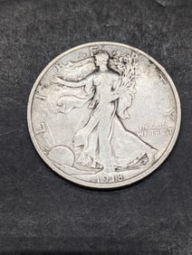 1918-D Walking Liberty Half Dollar **FINE+**