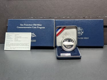 2006-S PROOF San Francisco Old Mint Commem Silver Dollar in OGP w/ COA