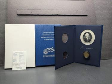 2005-S PROOF James Madison $1 Presidential Historic Signature Set in OGP w/ COA