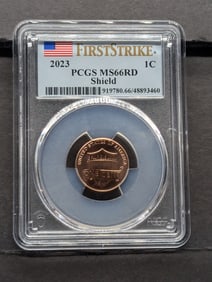 2023 Lincoln Shield Cent - PCGS MS66 RD *First Strike*