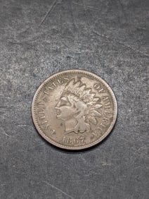 1867 Indian Head Cent - VF Condition - Key Date!