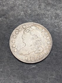 1820 LARGE "O" - Lg. Size - Capped Bust Dime - SCARCE DATE