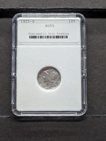 1925-S Mercury Dime - NCG Cert. AU55 - "NOT NGC"