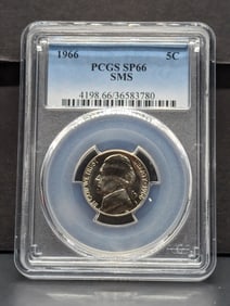1966 SMS Jefferson Nickel - PCGS SP66
