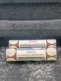 (2 Rolls) 2006 P&D Bison Jefferson Nickel Rolls