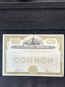 Bethlehem Steel 1956 Stock Certificate