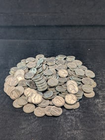 200 1958-D U.S. Jefferson Nickels.