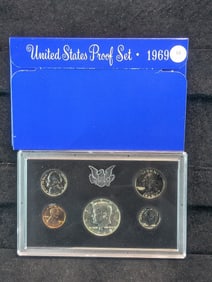 1969 -S U.S. Proof Set In OGB , Contains the 40% Silver Kennedy Half Dollar