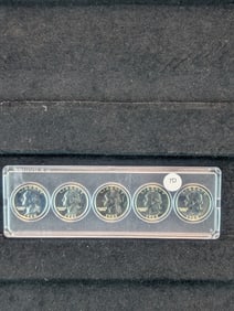 5 - Washington Quarters, 1960-64, 90% Silver, Proof Like?
