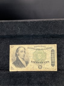1872 50 Cents Fractional Currency. Bust Of Samuel Dexter Secretary Of Treasury.