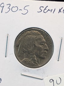 1930-S Semi Key Date Buffalo Nickel. Lists for $53 in AU.?