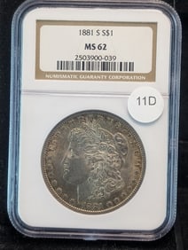 1881-S Morgan NGC Graded MS-62?