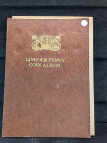 1909-1962 Lincoln Head Wheat/Memorial Cents 131-Coin Starter Set In Dansco Punch-In Album. Missing