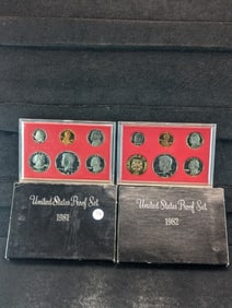 2 - UNC. U.S. Proof Sets, 1981-S & 82-S?