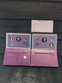 2 - UNC. U.S. Proof Sets, 1985-S & 86-S?
