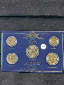 2000 - 5 Coin Set 24KT Gold Plated?