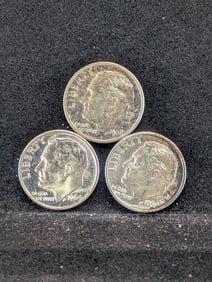 1961 1962 1964 Proof Roosevelt Dimes.