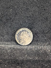 1876 Brilliant Uncirculated Great Britain 1 Pence Maundy Victoria Portrait.