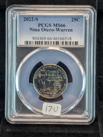 2022-S PCGS MS 66 Nina-Otero Warren Woman?s Quarter. Tough s minted business strike. Low Mintage.?