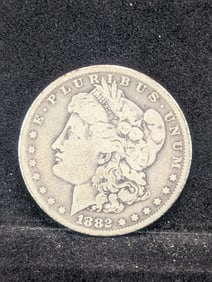 1882-O over S Semi-Key Date Silver Dollar. Scarce Overdate.