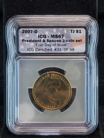 2007-D- ICG-MS-67 - Jefferson Dollar