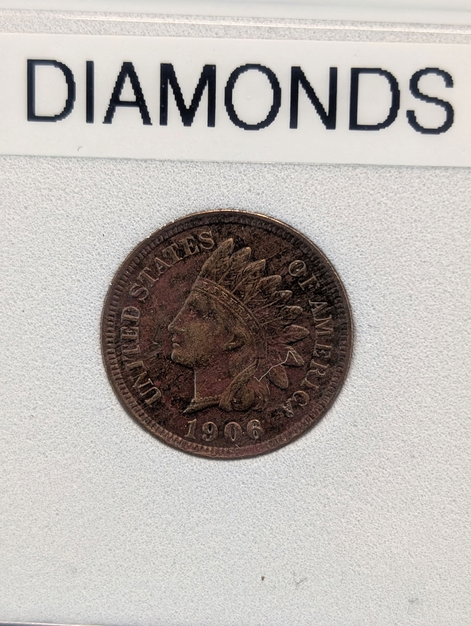 1906 Indian Head Cent, Full Liberty, 4 Diamonds? (1 of 3)