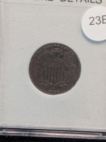 1882 5 Cent Shield, AU Like, Full Motto?