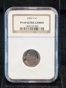 2000S NGC PF 69 ULTRA CAMEO Jefferson 5 cents?