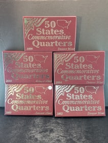 1999-2004- 50-States Commemorative quarters Denver Mint sets/ OGP box?