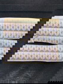 1937 Hawaii Unification Commemoration 3-Cent Sheet Of 50 U.S. Stamps. Scotts #799. Plate Block #