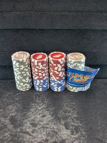 Four Packs Of Las Vegas Casino Poker Chips