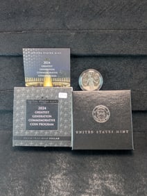 2024 Greatest Generation Commemorative Proof Coin from the U.S. Mint. Commemoration of World War2.