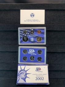 2002-S 10 Coin U.S. Mint Proof Set
