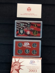 2003-S 10 Coin U.S. Mint SILVER Proof Set?