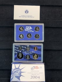 2004-S 10 Coin U.S. Mint Proof Set