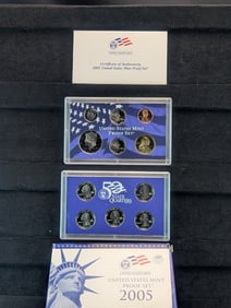2005-S 10 Coin U.S. Mint Proof Set