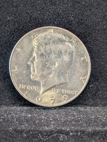1979 Kennedy Half Dollar Error - Rim Is Off Center