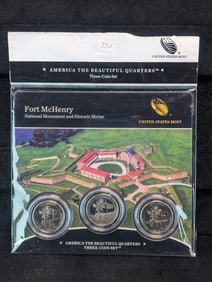 2013 P-D&S Fort McHenry America the Beautiful coin set from Mint. Still Sealed. Books $18.?