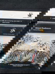 2013P-D&S Mount Rushmore America the Beautiful coin set Form Mint. Still Sealed. Books $18.?