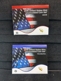 2016-P & D- U.S. Mint Set-26-coins in set- OGP box?
