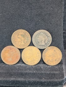1881 1882 1883 1884 1885 Indian Head Cents.