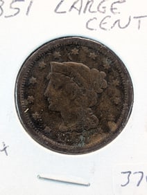 1851 U.S. Large Cent In Very Good Condition. Books at $27??