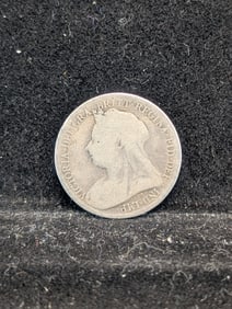 1896 Gr, Britain Silver 6 Pence