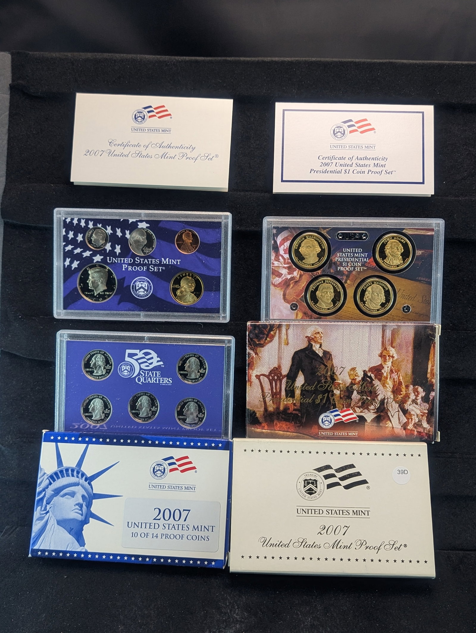 2007-S 14 Coin U.S. Mint Proof Set (1 of 7)