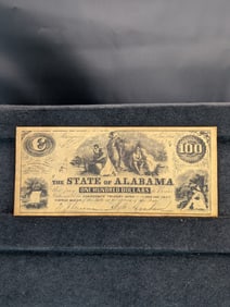 1864 Alabama $100 Confederate Reproduction?
